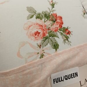 Laura Ashley Floral Comforter in Pink and Green